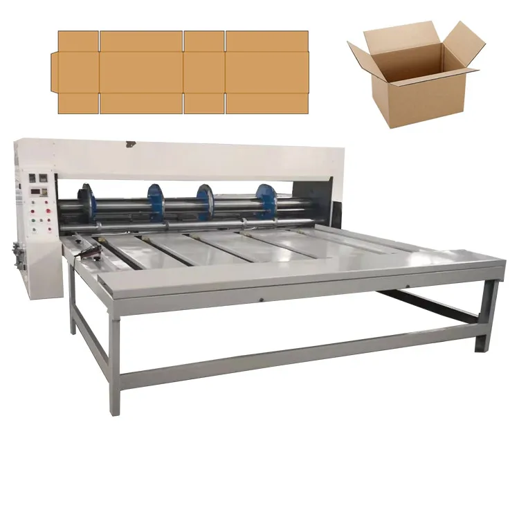rs4 mini cardboard box rotary slotter machine carton slotting creasing semi automatic