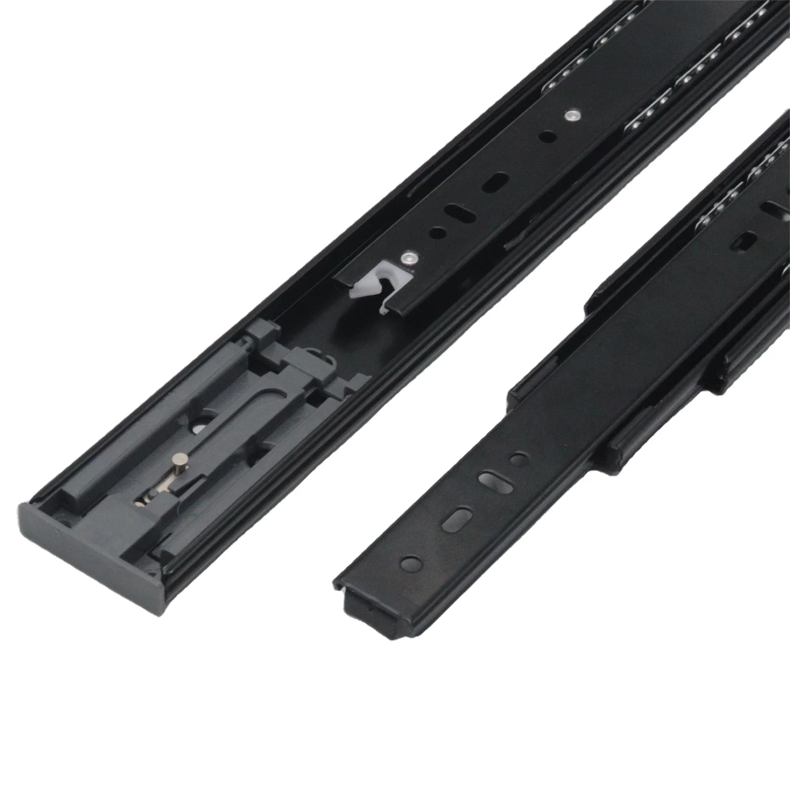 New Style Telescopic Slide Rebounder Full Extension Channel Rails Ball Bearing Cabinet Drawer Slides