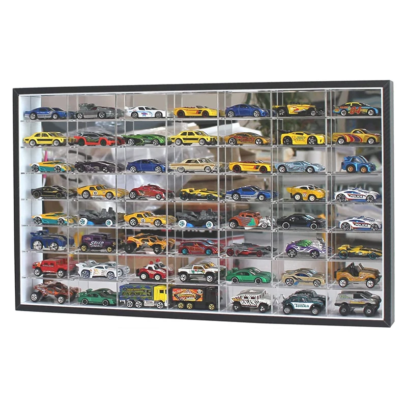 Transparent Clear Acrylic 1:64 Hot wheels die cast car display case for Wholesale