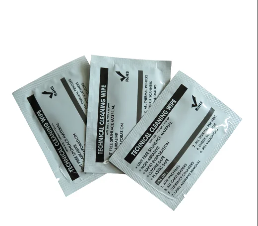 Disposable Small Pack Custom Logo Design Ipa Isopropyl Alcohol Solution Industry Printhead Electronics Cleaning Pre-Wet Wipes