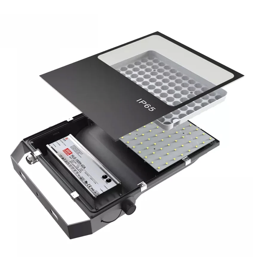 industrial decorative commercial high lumen 250w 220v 50hz modern square projectors led flood light fixture