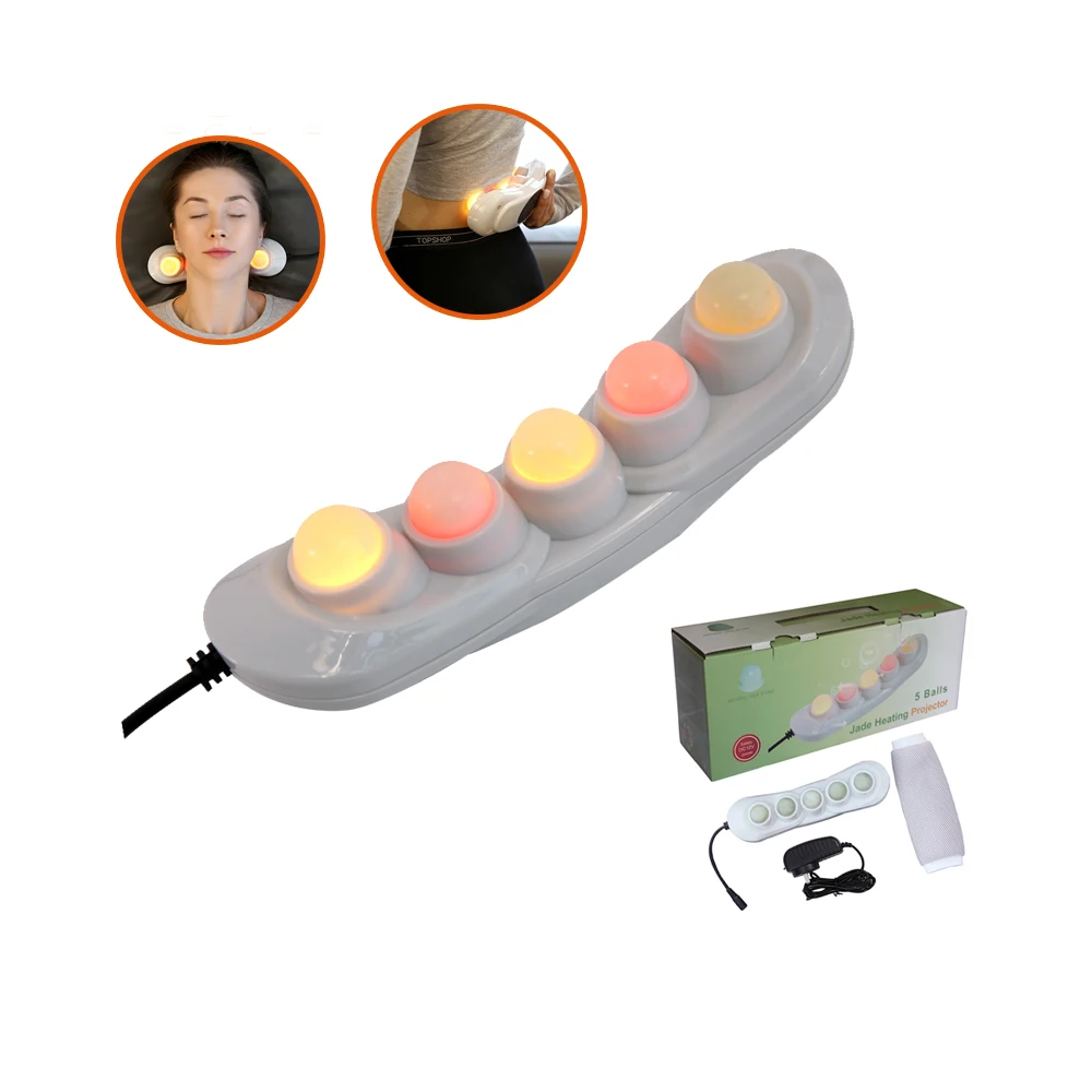Jade heating massager Thermal therapy apparatus jade projector massager infrared light therapy handheld device