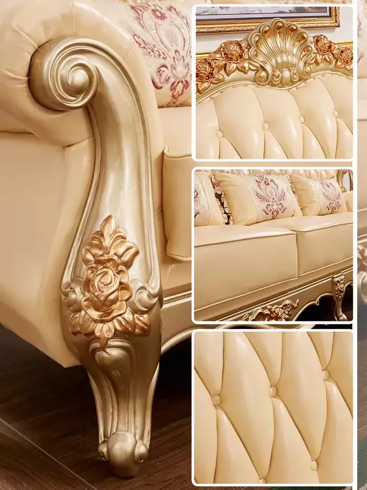 OE-FASHION изысканный комплект диванов в европейском антикварном стиле превосходное качество элегантная мебель для гостиной