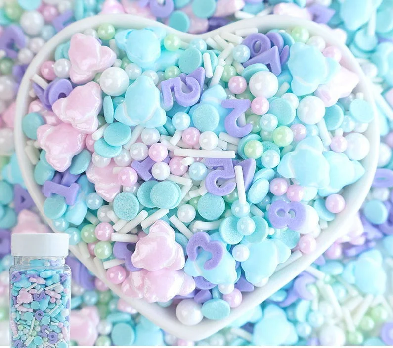 hot selling cute beauty edible 500 g/bottle cake decorations Donut Dessert Baking decorations sugar sprinkles