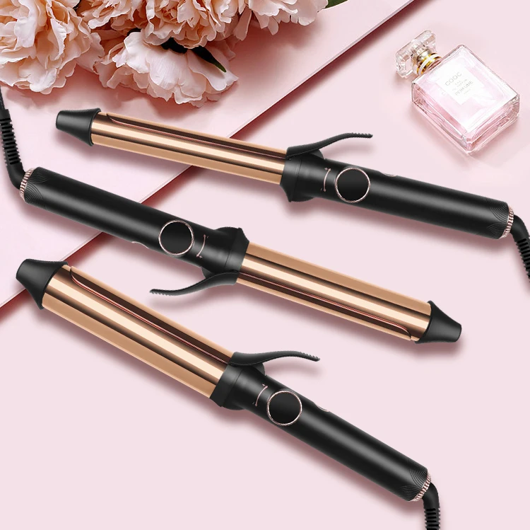2023 New Ionic Ceramic Digital LCD Hair Wand Curling Iron