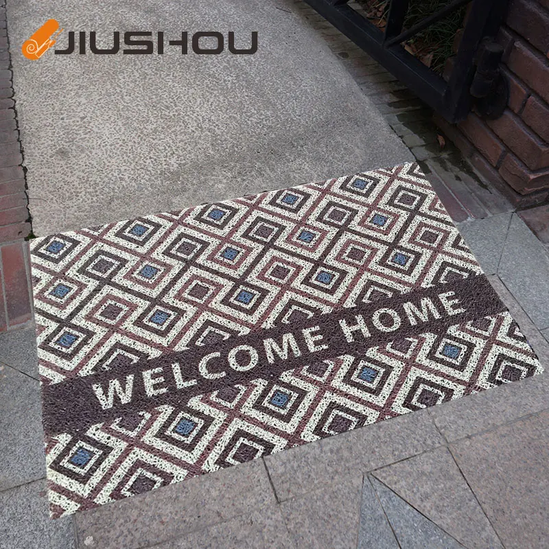 
Outdoor plastic coir door floor shower mat roll dog cage flooring 