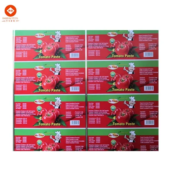 Printing tinplate sheet for paint can packing