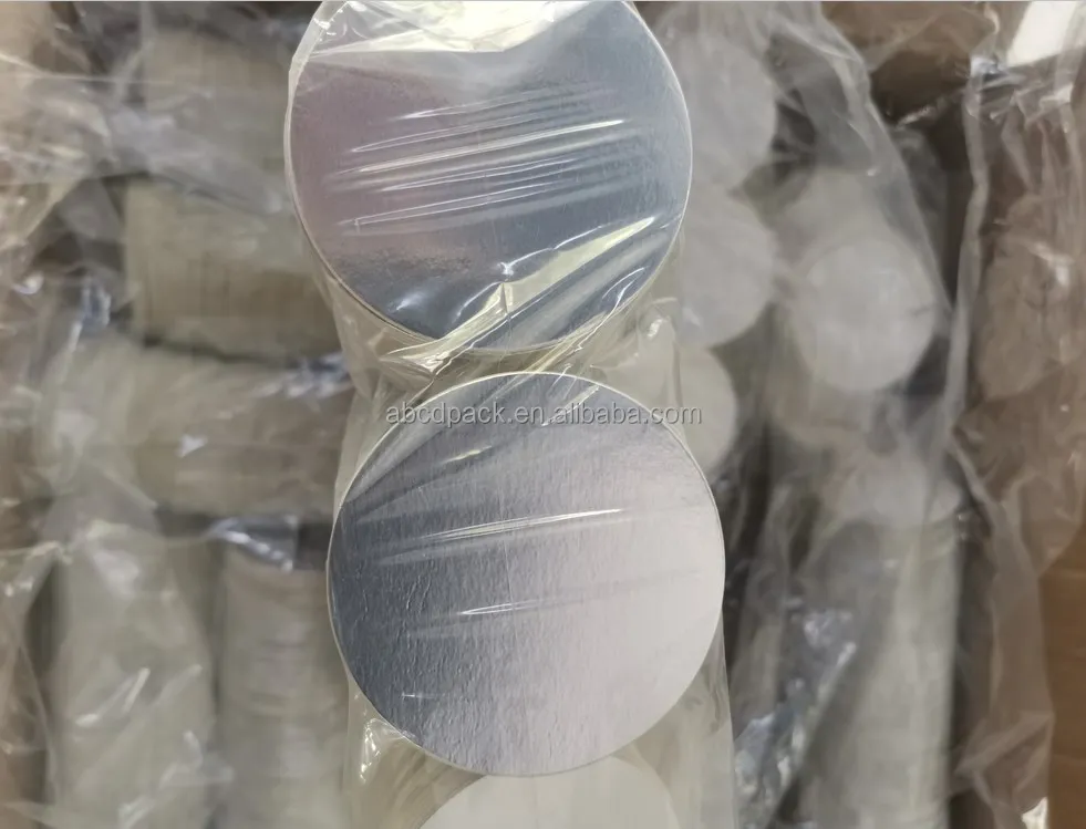 Customized Size Heat Induction Liner Pellable Aluminum Foil Seal Coated Treatment Sealing Liner For Glass Plastic Bottle