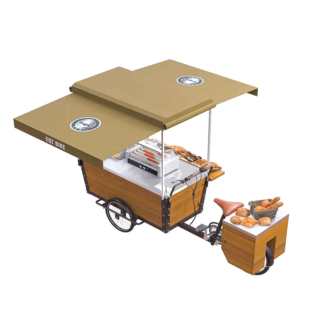 2020 Best Price GAS Food Truck Electric Tricycle Cargo Bike Tricycle