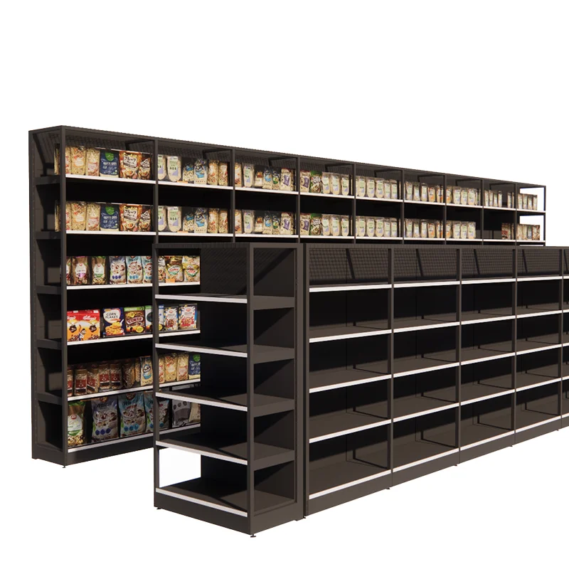 Новый дизайн, металлическая полка для супермаркета с круглой полкой