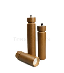 Wooden Wine Bottle Pepper And Salt Mill Set