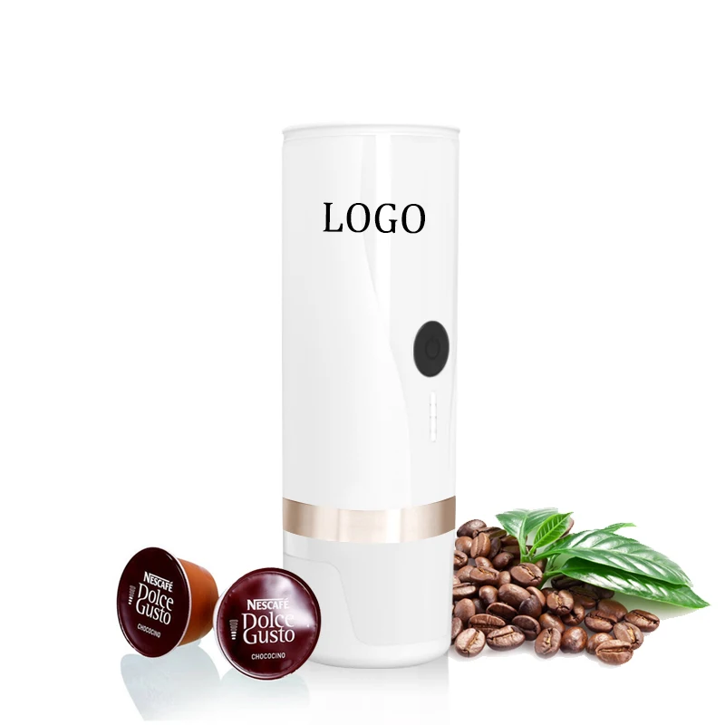 PCM02 12v car portable white/black espresso automatic coffee machine car charging fast heating button extraction coffee maker