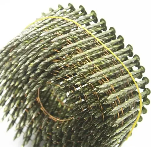 Yellow Coated Wire Coil Nails for Pallet with High Quality and Competitive Price