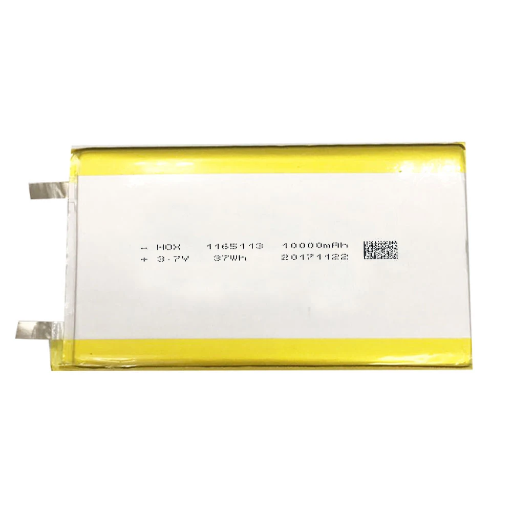 1165113 Lithium Polymer Battery Rechargeable Lipo Battery 3.7v 10000mAh