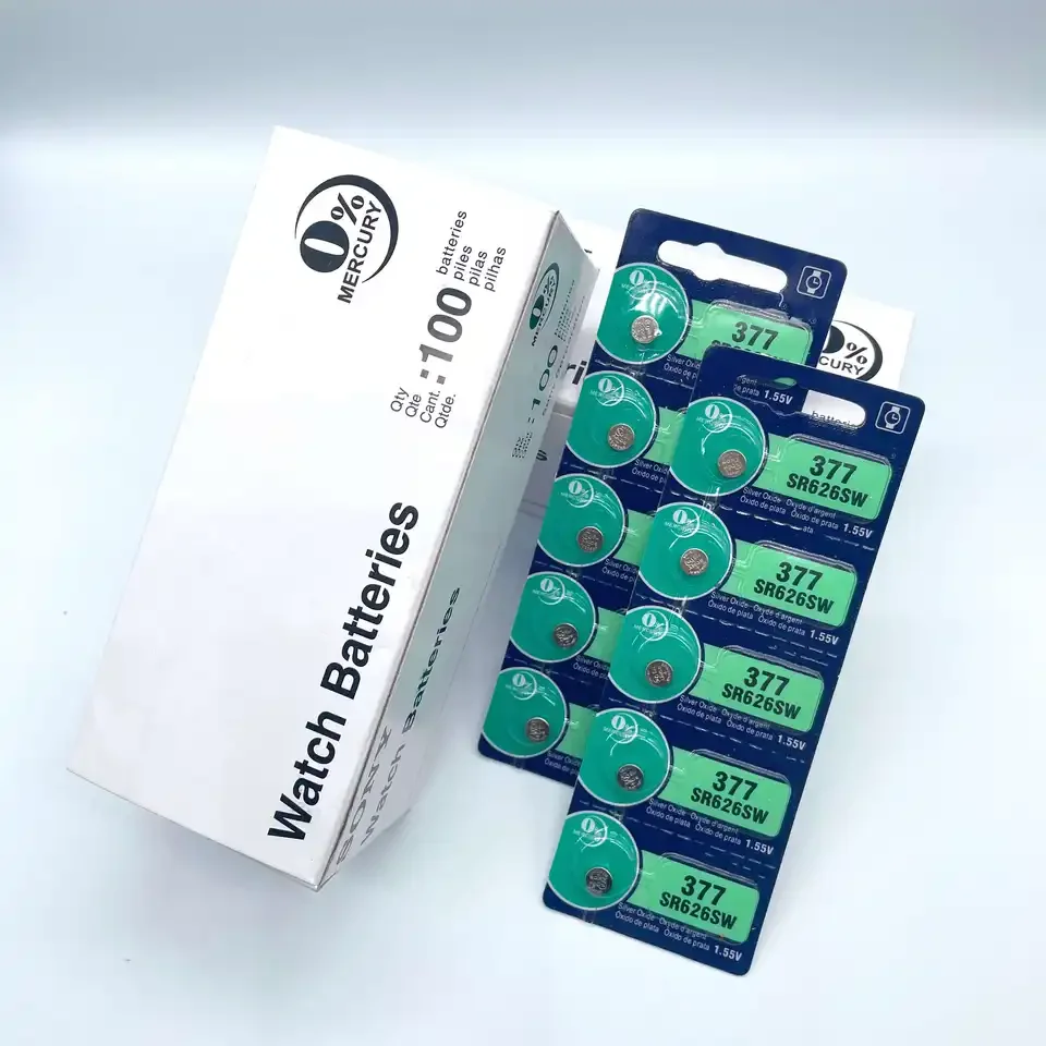 good price and cheap delivery 1.55V Silver Oxide SR626SW 377 Button Battery Watch Battery For Sony