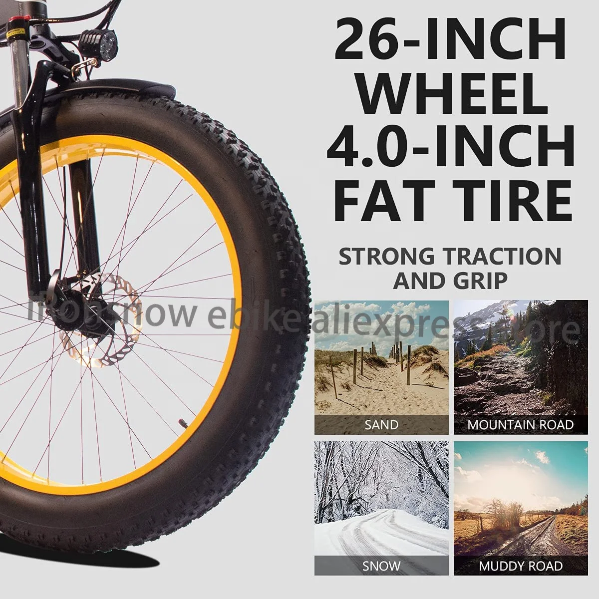 Smlro S11 48v 26 inch Fat Tire Electric Bike Mountain Bicycle 1000W Motor 14Ah $amsung Battery Foldable Ebike Folding e bike