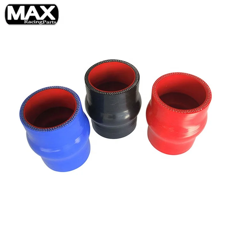 Black Blue Red 2.5' to 3' ID 63-76mm Auto Racing Parts 90 Degree Reducer Rubber Tube Coupler Pipe Radiator Silicone Hose Elbow