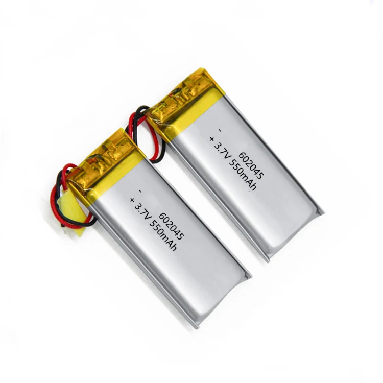 Customized 3.7V 500mAh Li-ion Battery Rechargeable Lipo Battery 602045 for power bank/ gps ect