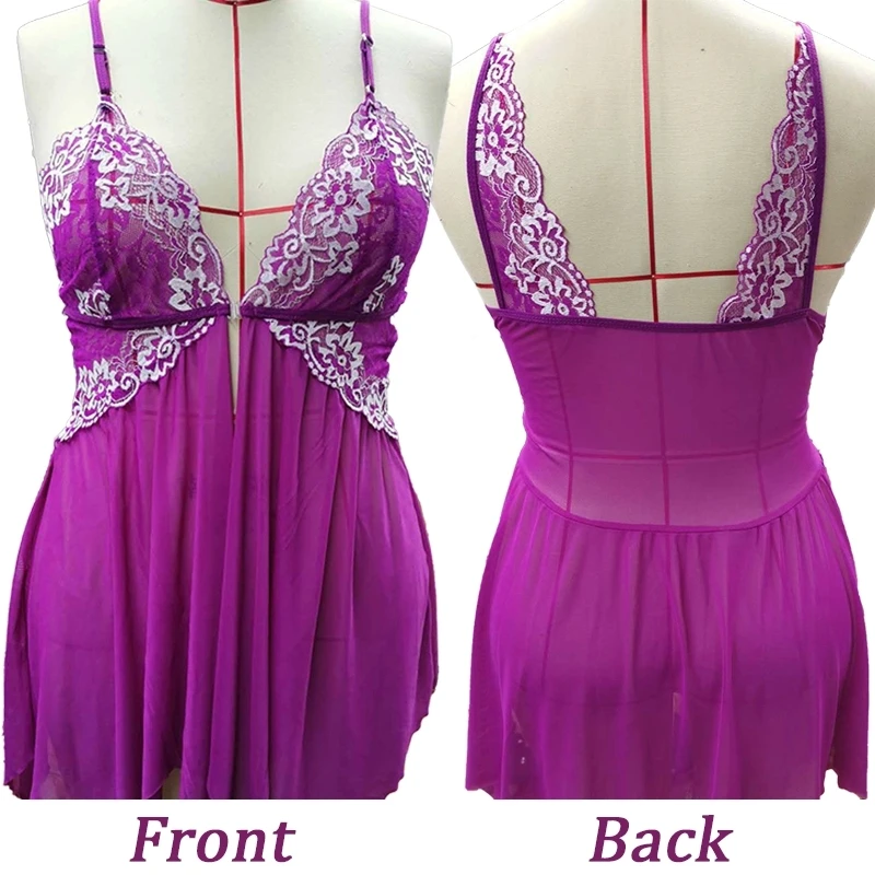 Lingerie For Women Lace Babydoll Sleepwear Boudoir Outfits Plus Size Lingerie S-4xl