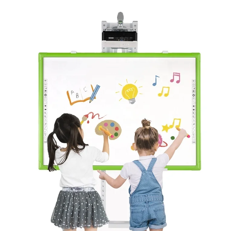 Classic Smart Electronic Whiteboard USB Interface 20-Touch Screen  Conference Class Whiteboard Plastic Interactive Board