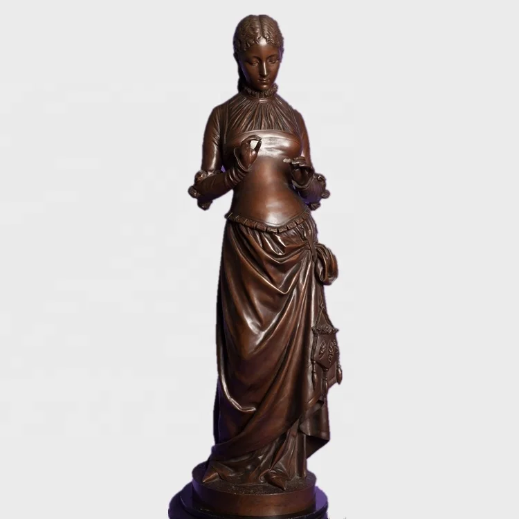 Professional supplies metal craft bronze nude female statue