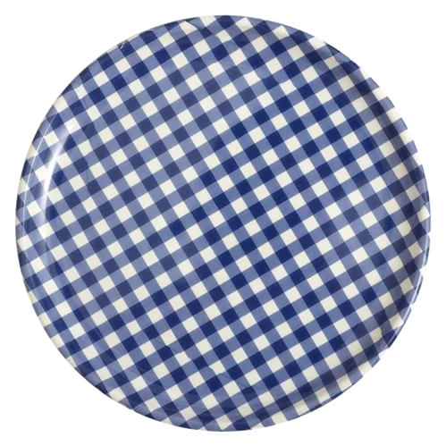 9inch Round Shape Customized Reusable Tableware Hard Plastic Dinner Party plate