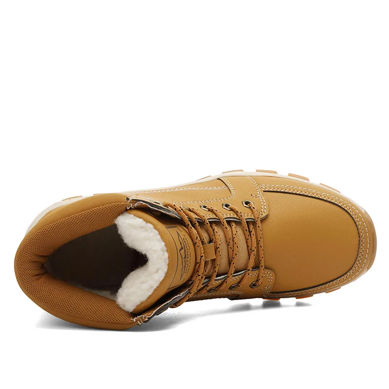 
In Stock Outdoor Suede Pu Leather Anti Slip Wearable Outdoor Safety Work Men Hiking Boot Shoes Men Outdoor 