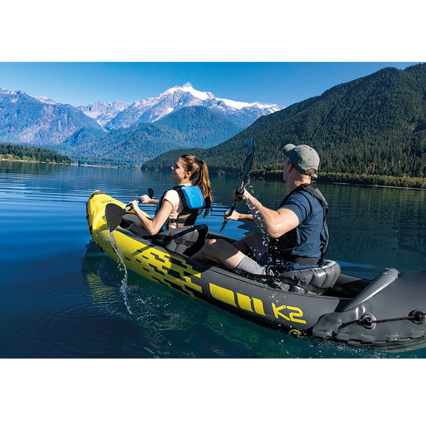  Каяк Intex Explorer k2 надувные гребные лодки 10 футов 2 человека тандемное каноэ каяк надувная лодка для