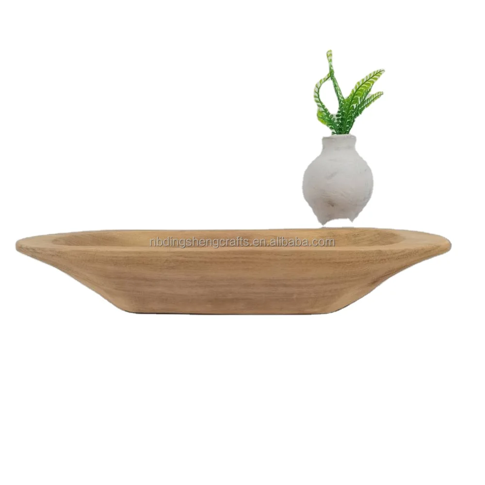 Wholesale farmhouse decoration rustic decor wooden crafts and handy craft tray / Custom miniature wood crafts tray