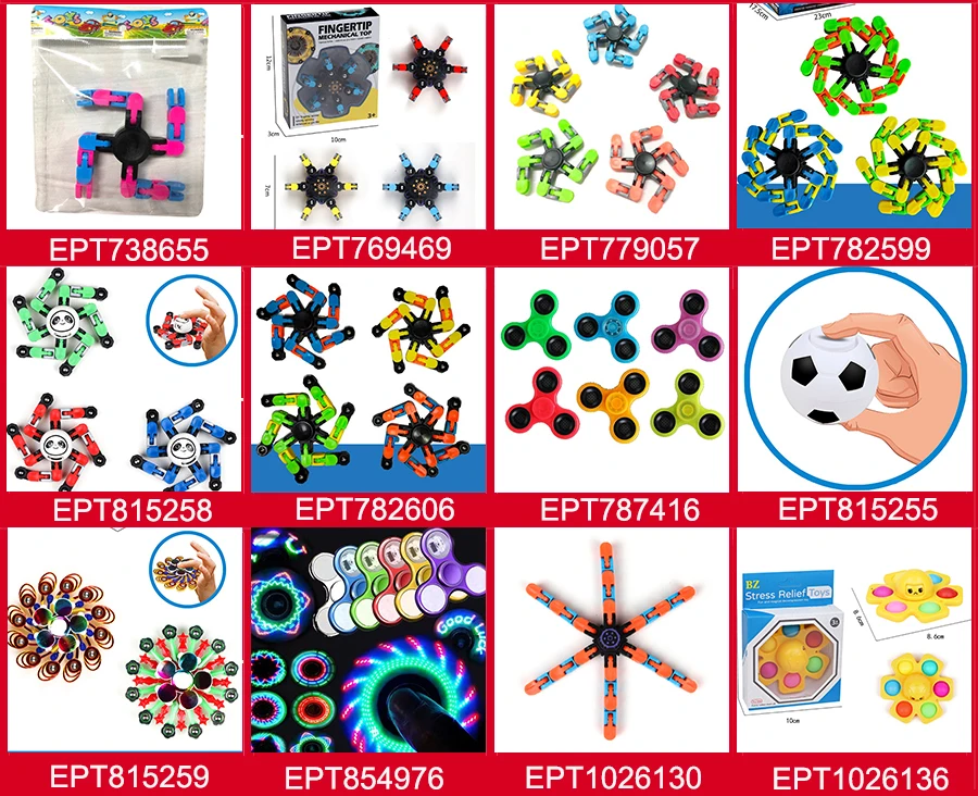 Ept 1 Dollar Item Toys Store Promotion Rotating Magic Cube Spinner Fidget Toy 2023