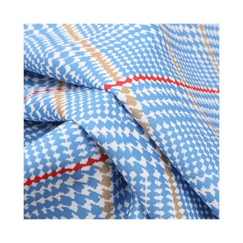 Wholesale SPH yarn women pants digital ity print chiffon fabric printed 100% polyester