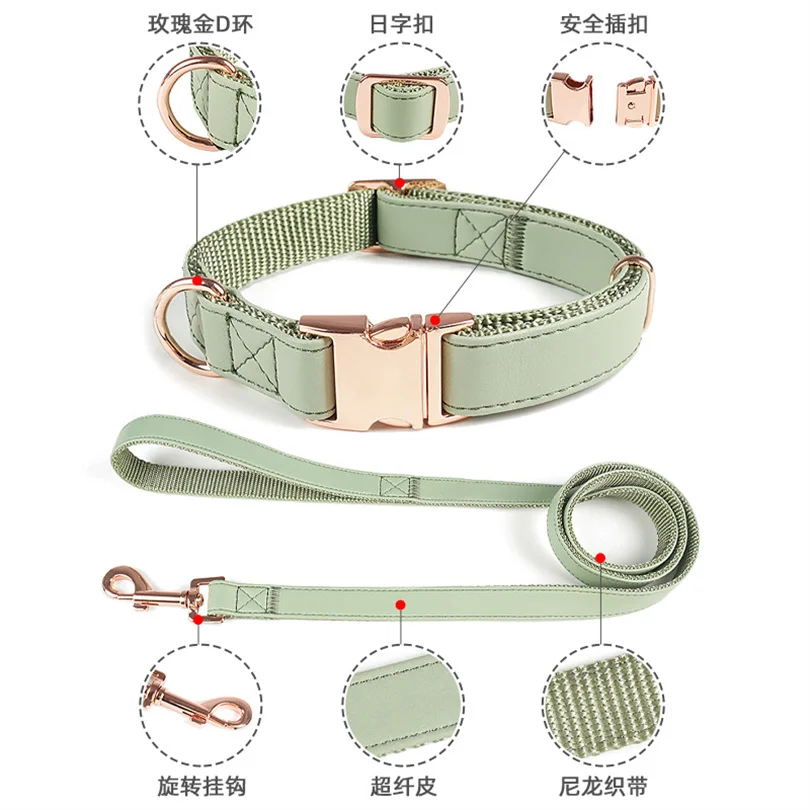 Hot selling pet collars Small and medium sized dog leash Wholesale of dog leashes dog chains and pet supplies