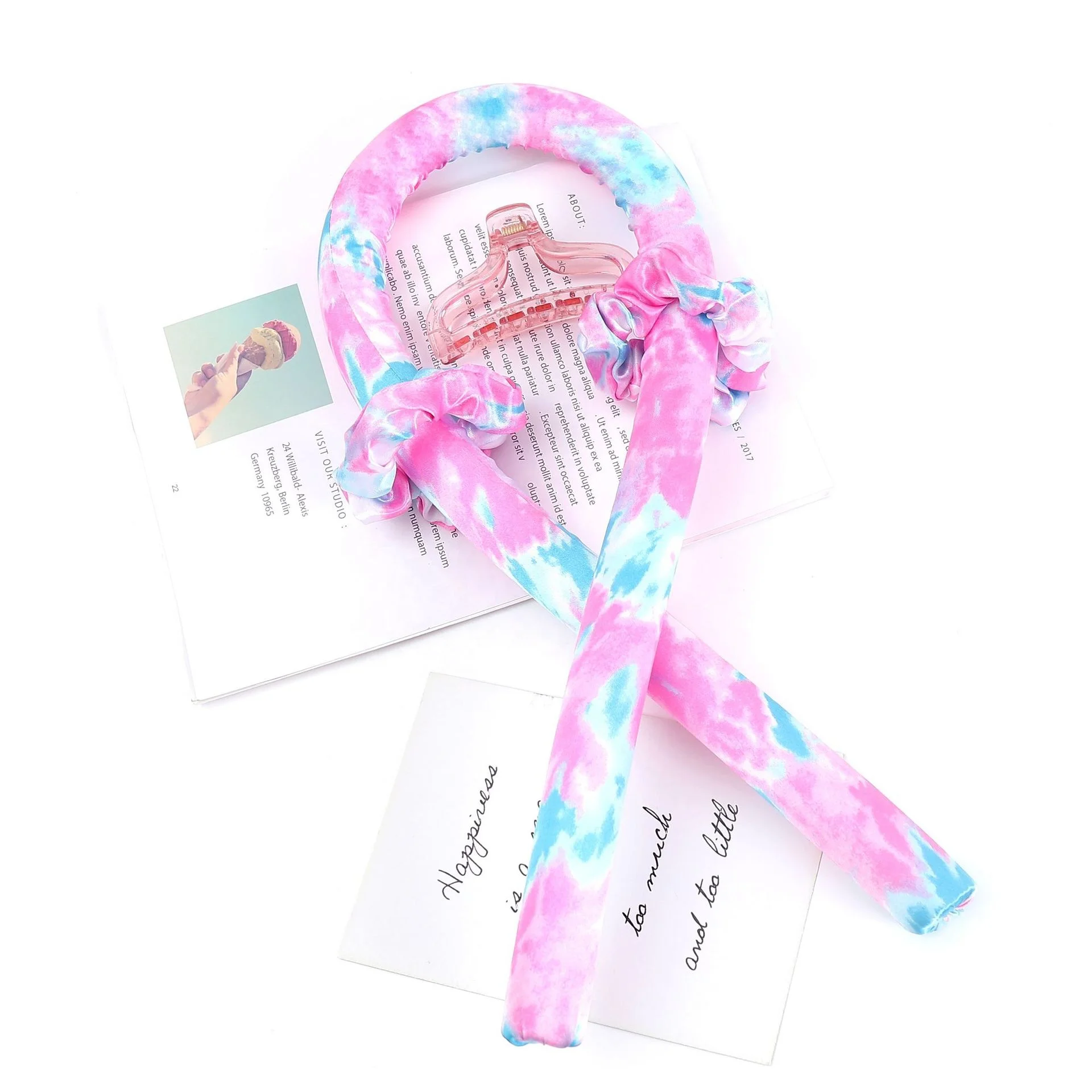 EVA Curling Rod Headband No Heat Hair Curlers Ribbon Hair Rollers Sleeping Soft Curl Bar Wave Formers DIY Hair Styling Tool