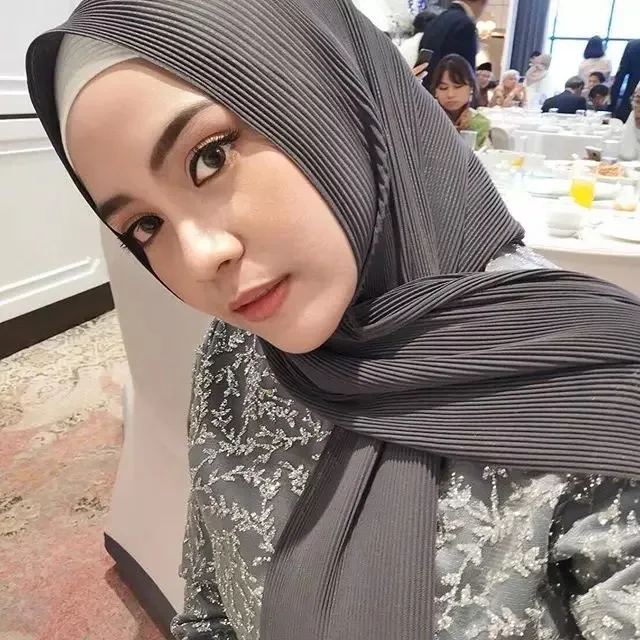 2021 High Quality Mini Pleated Chiffon Hijab Muslim Shawl For Malaysia