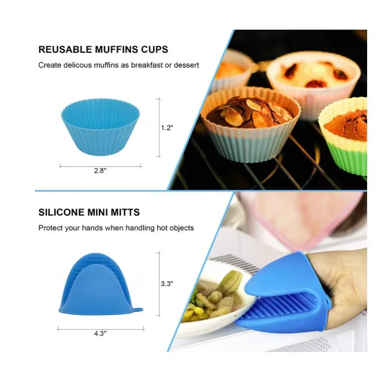 Air Fryer Accessories Set of 14 for 3.2 Qt-5.3 Qt