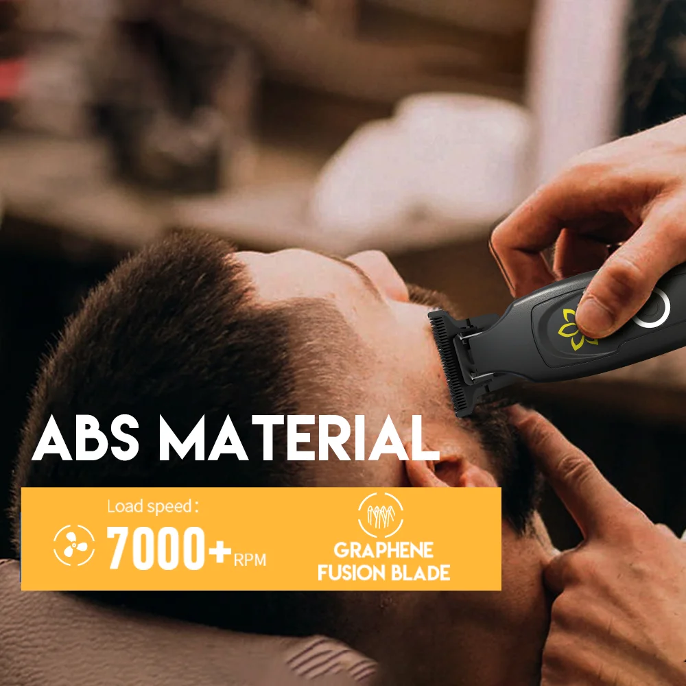 LILIPRO M10 7000RPM Zero Gapped Blade Detailer Trimmer Cordless Rechargeable Edgers Hair Cutting Machine Clippers Professional