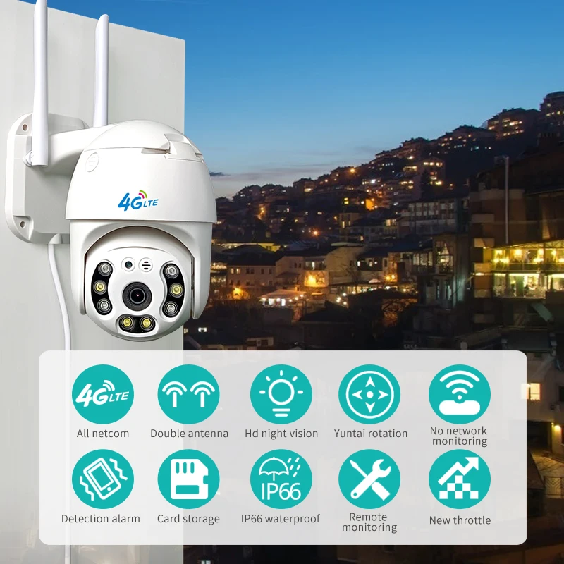 Factory Wholesale Price Custom Smart PTZ Monitoring Night Vision Camera Security Wireless CCTV 1080P Camera