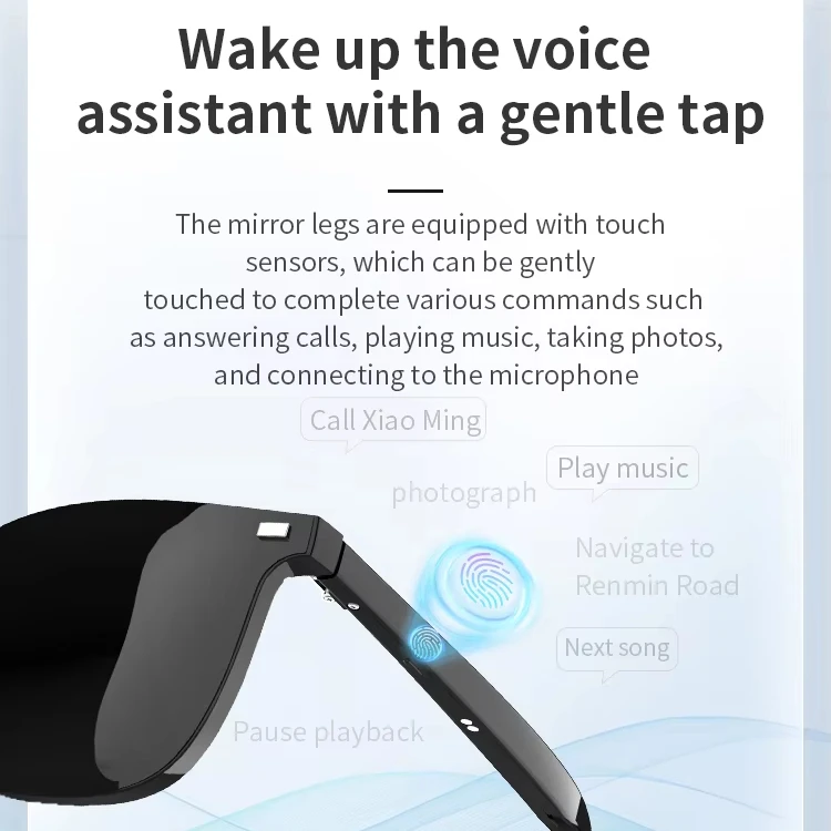 Car smart glasses music headphones sunglasses can be paired with myopia lenses smart Bluetooth glasses