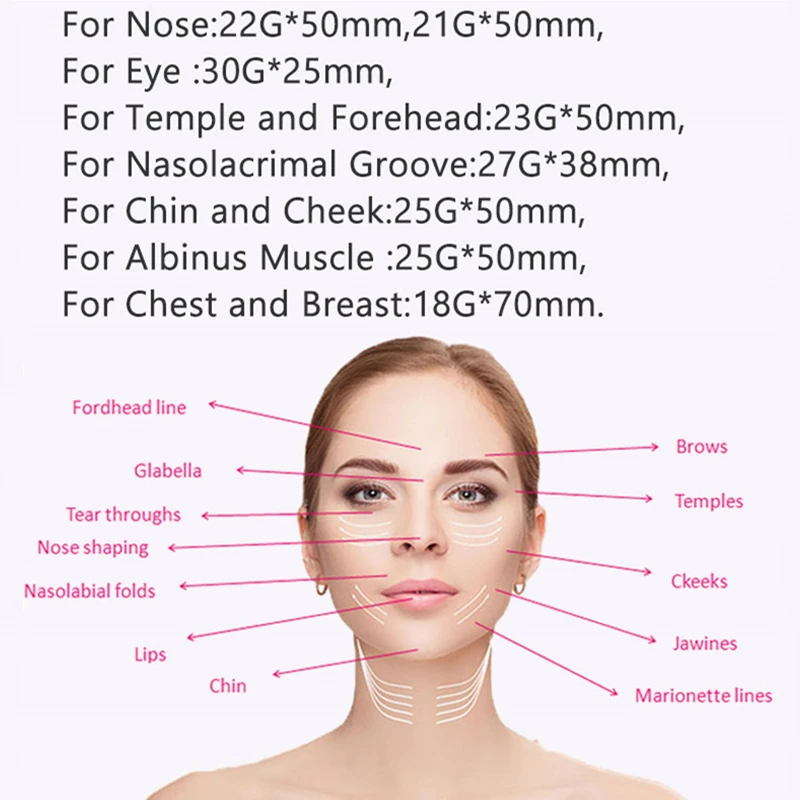 
Hyaluronic acid dermal filler injection micro cannula blunt for sale 