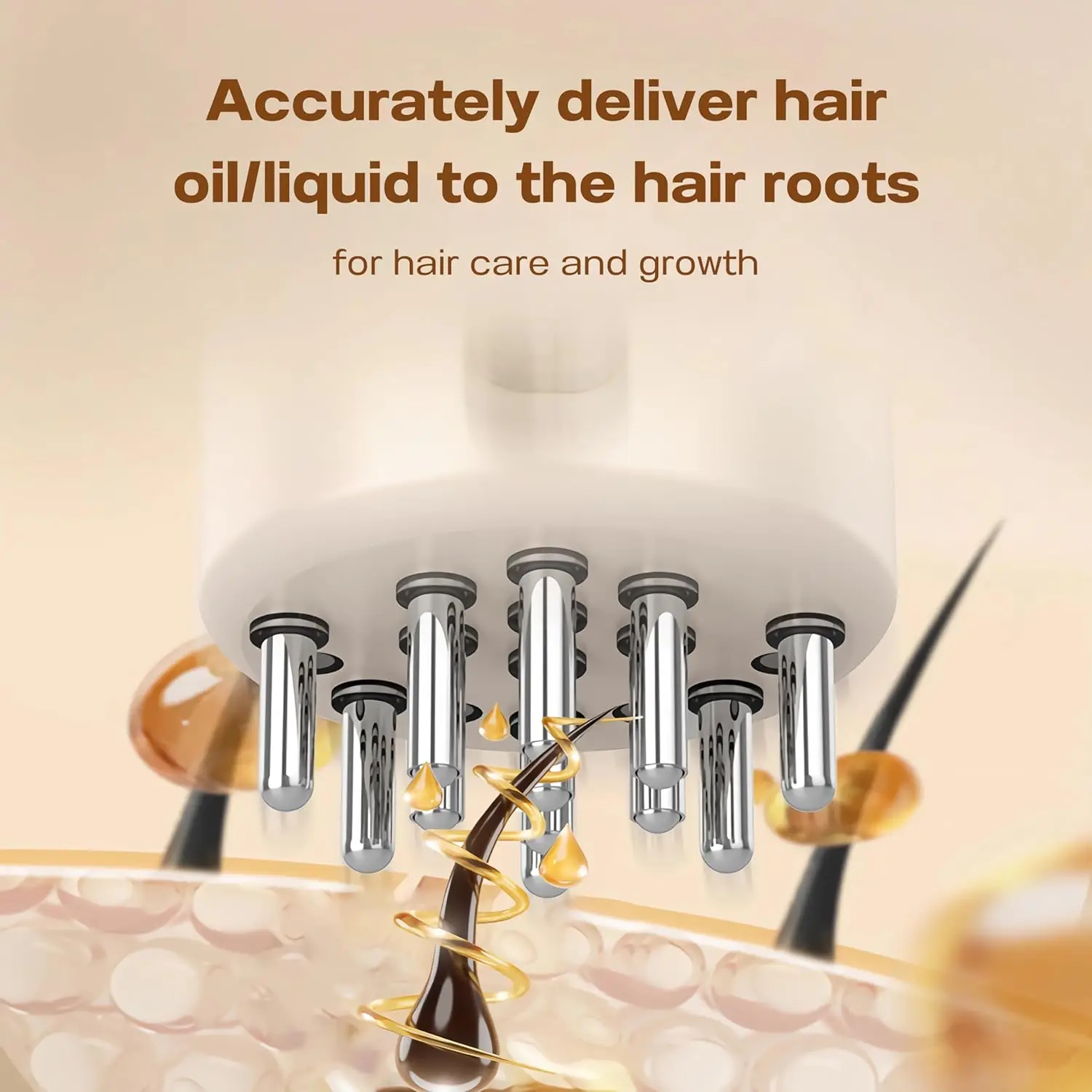 Portable Scalp Applicator Liquids Comb Mini Massage Comb Essential Oil Liquids Guiding Massager Anti Hair Loss Scalp Care Tools