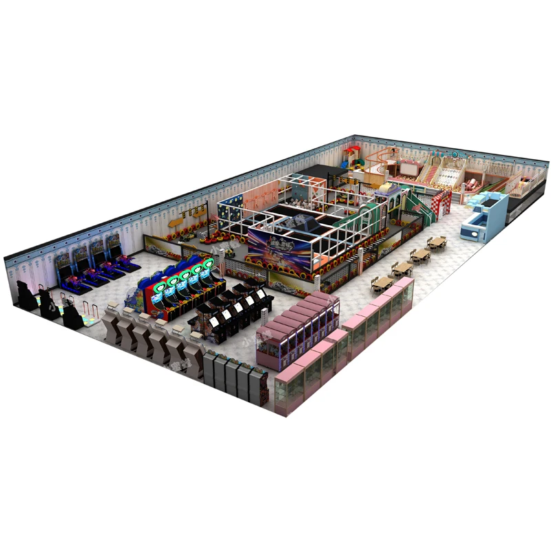 New Design Commercial Toddler Mcdonalds Playground Equipment with Indoor Plastic Playground and Maze