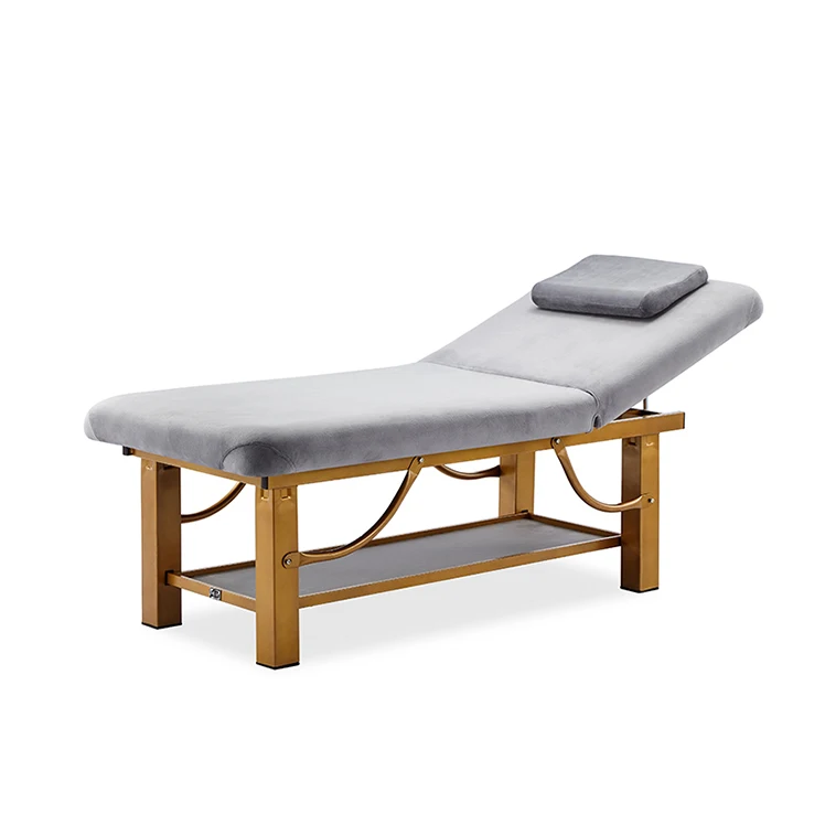 Grey Flannel Beauty Salon Bed Physiotherapy Bed Massage Furniture