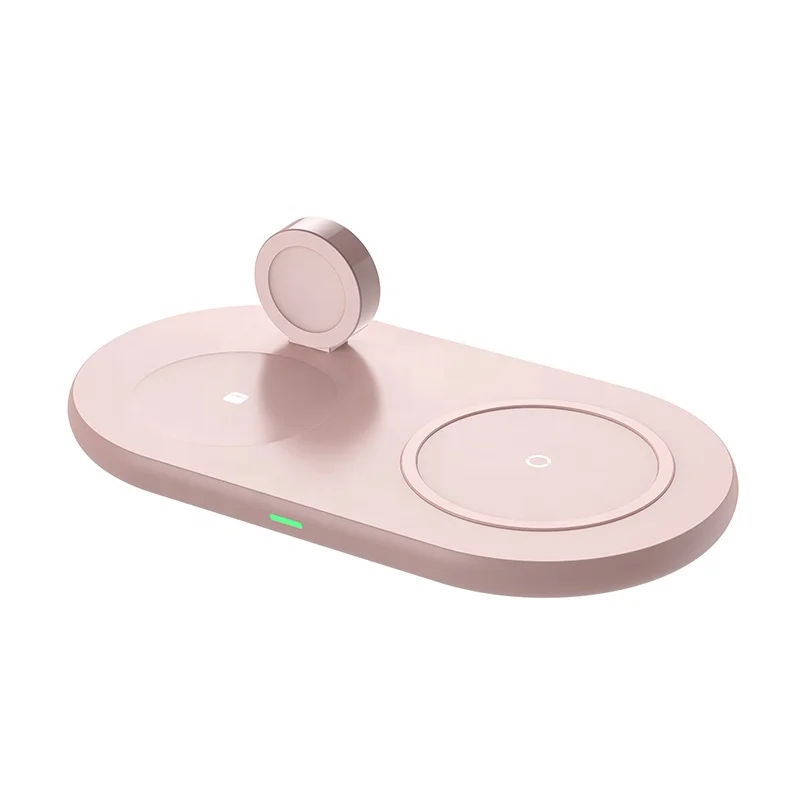 CE FCC RoHS New Arrival 3 In 1 Wireless Charger Dock Cell Phone Holder 15W Wireless Charging Station Qi Fast Wireless Charger