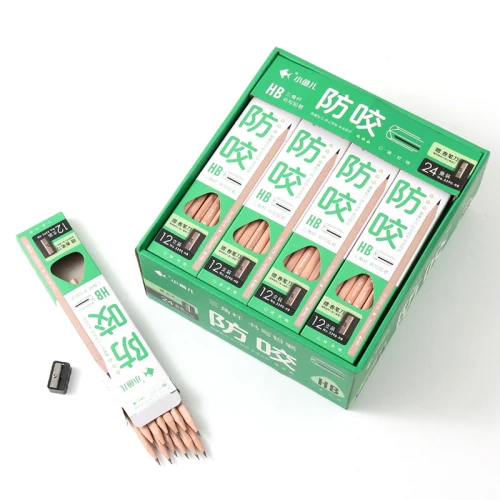 Стандартное высокое качество, канцелярские принадлежности из натурального дерева для офиса, школы, свободная упаковка, оптовая продажа, на заказ, HB/2B/другой карандаш