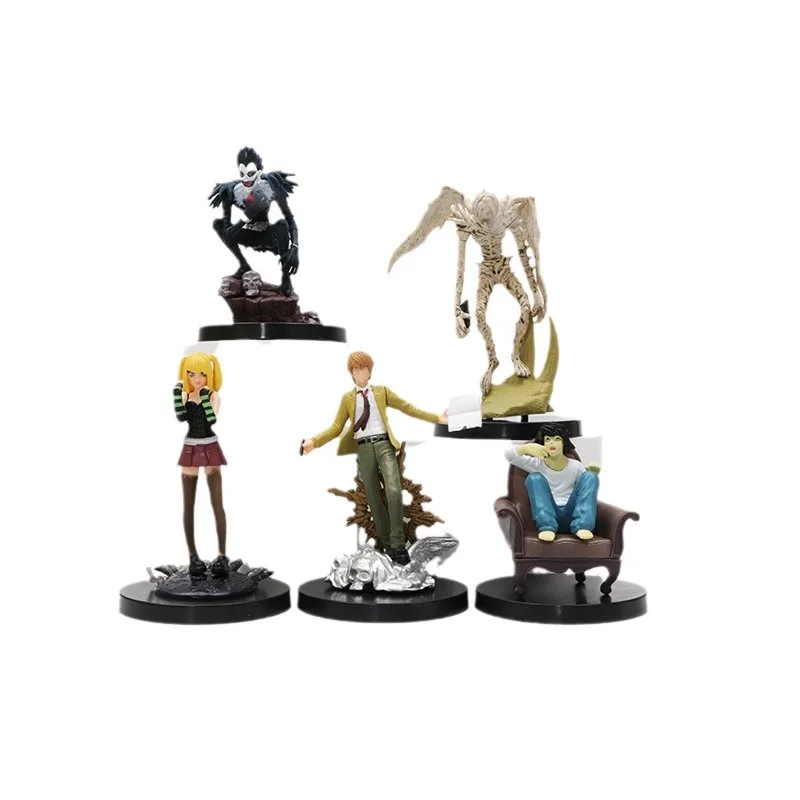 5PCS/SET 7-10CM Death Note Ryuk /Yagami Light Cartoon Model Toys Anime PVC Figure Figurine Statue