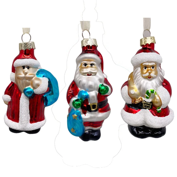 christmas decoration New product ideas Santa Decorations blown glass ornaments