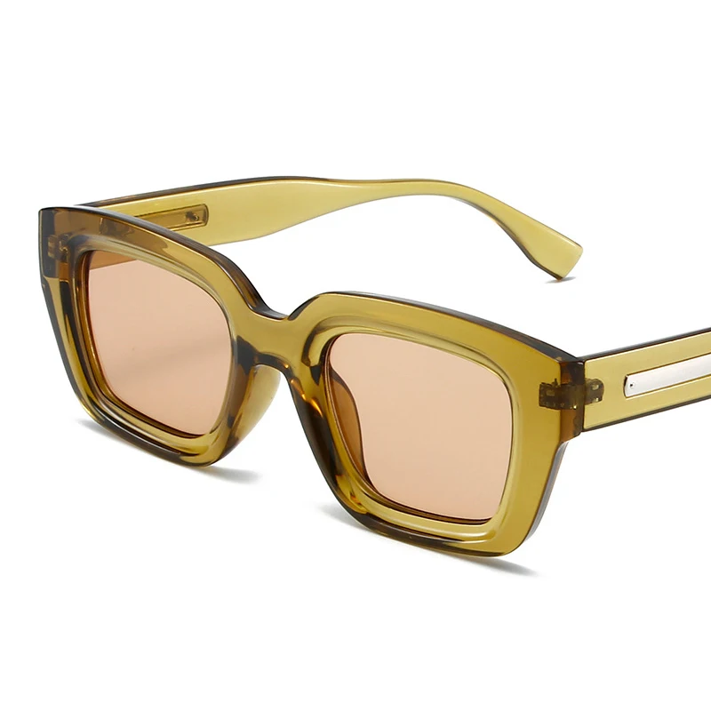 New Trendy LB1002-3Polarized Driving Sunglasses Square Thick Transparent Frame Fashion Y2K Sunglasses Women Premium Sun Glasses