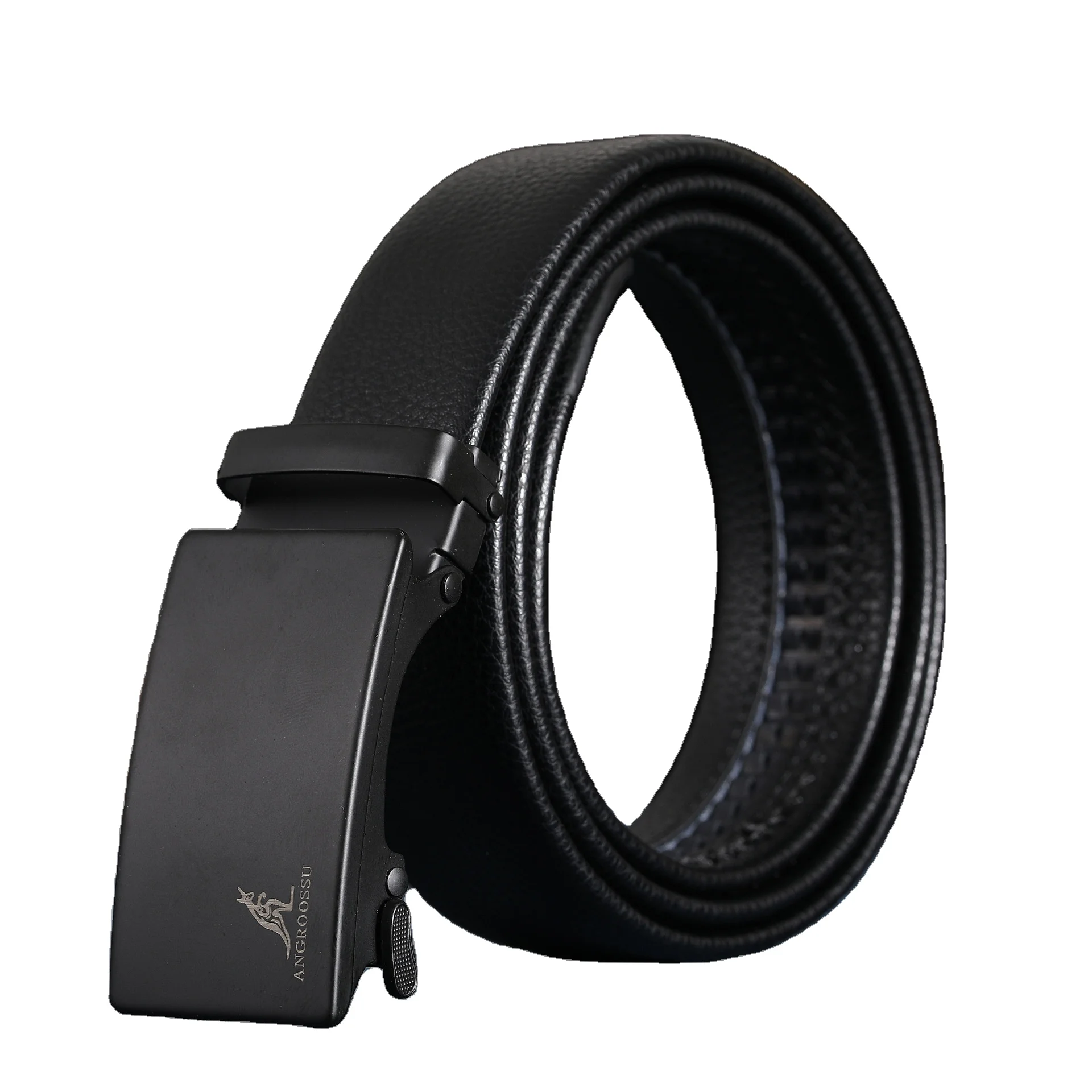 Оптовая продажа мужской Ratchet поясные ремни подарок широкий ремень с автоматической пряжкой черные прочные мужские повседневные деловые кожаные ремни