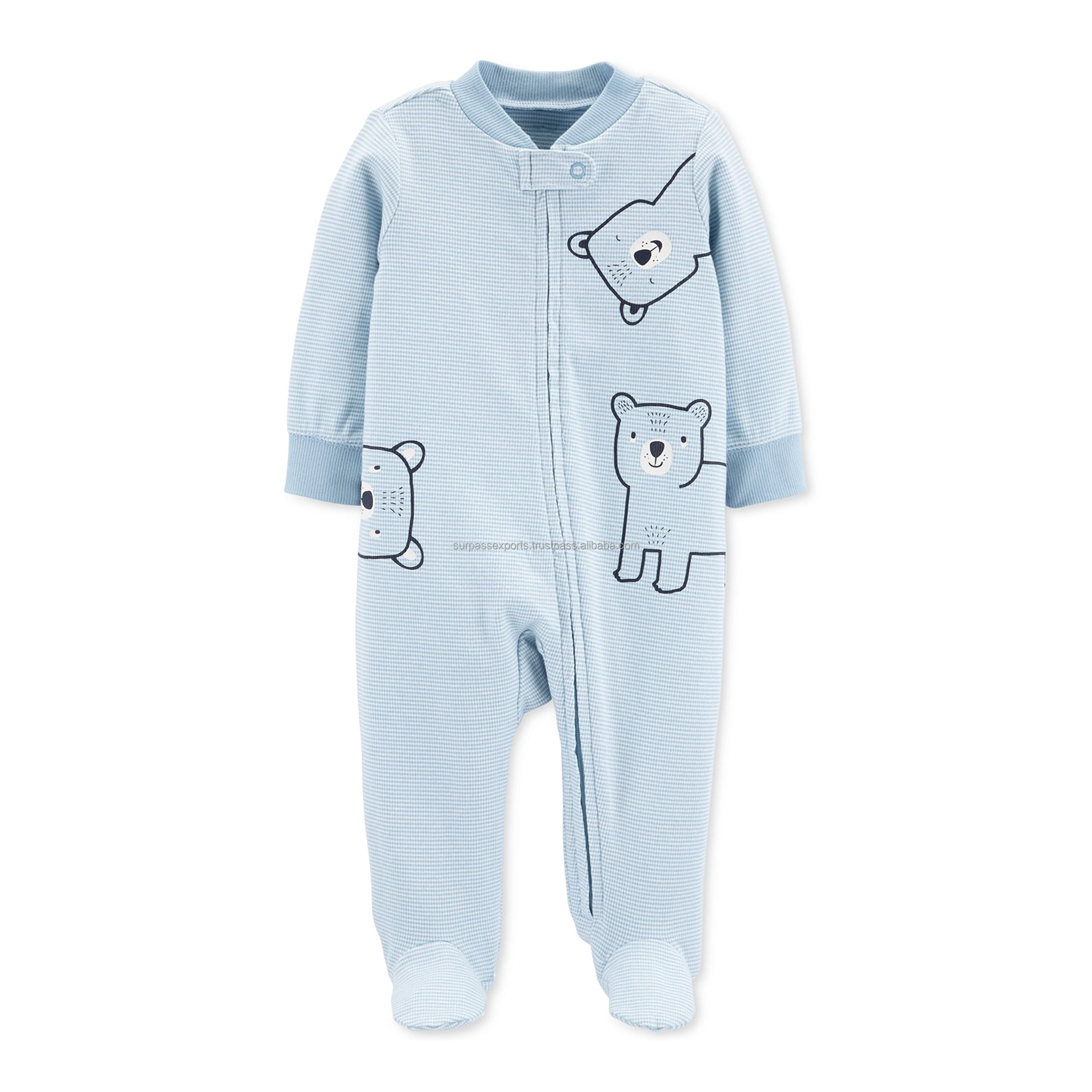 Wholesale Supply Kids Apparel Baby Girls Rompers Set for Daily Life Use Night Dress for Export from India Baby Grows Set