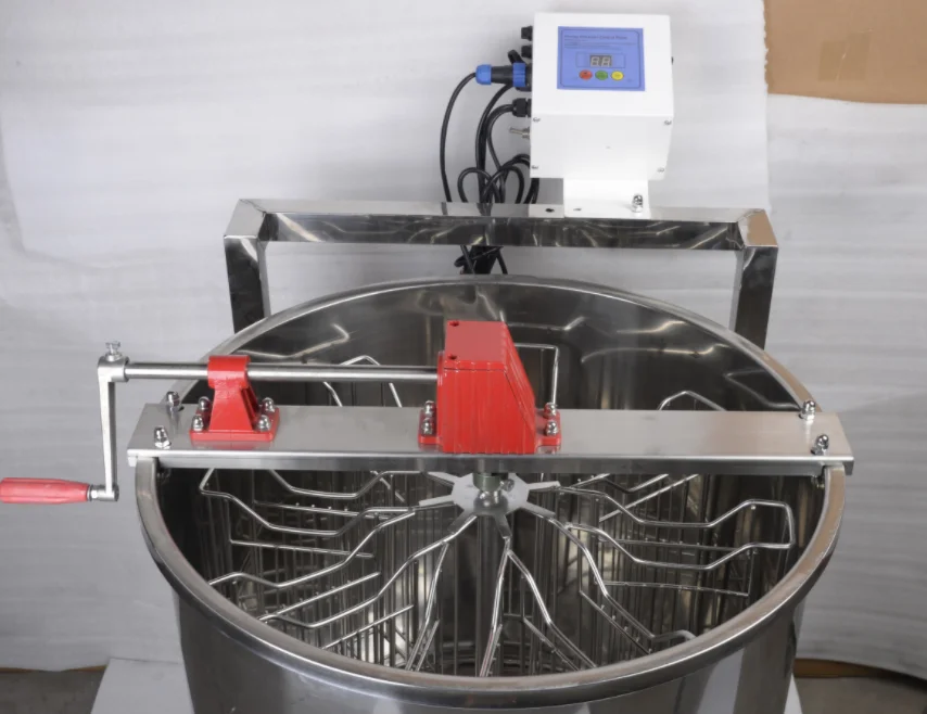 4 frames manual+electric honey extractor /honey shaking machine for beekeeping